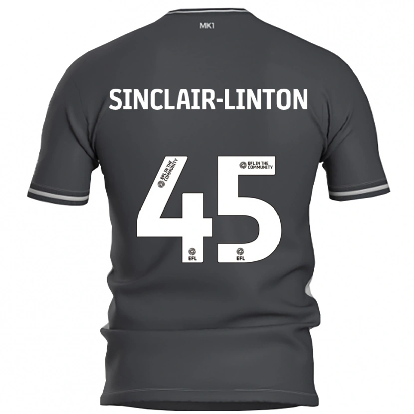Danxen Men Kobe Sinclair-Linton #45 Gray Silver Away Jersey 2025/26 T-Shirt