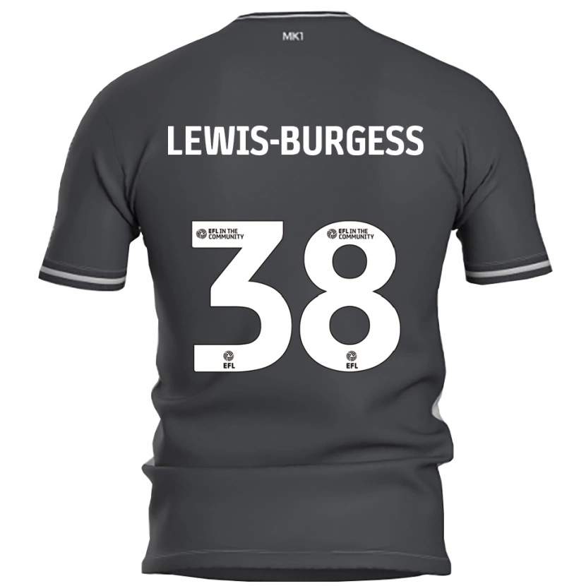 Danxen Men Keon Lewis-Burgess #38 Gray Silver Away Jersey 2025/26 T-Shirt