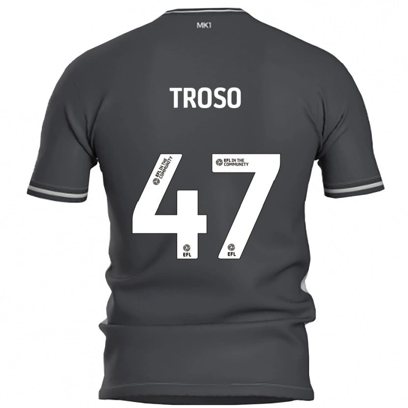 Danxen Men Simone Troso #47 Gray Silver Away Jersey 2025/26 T-Shirt