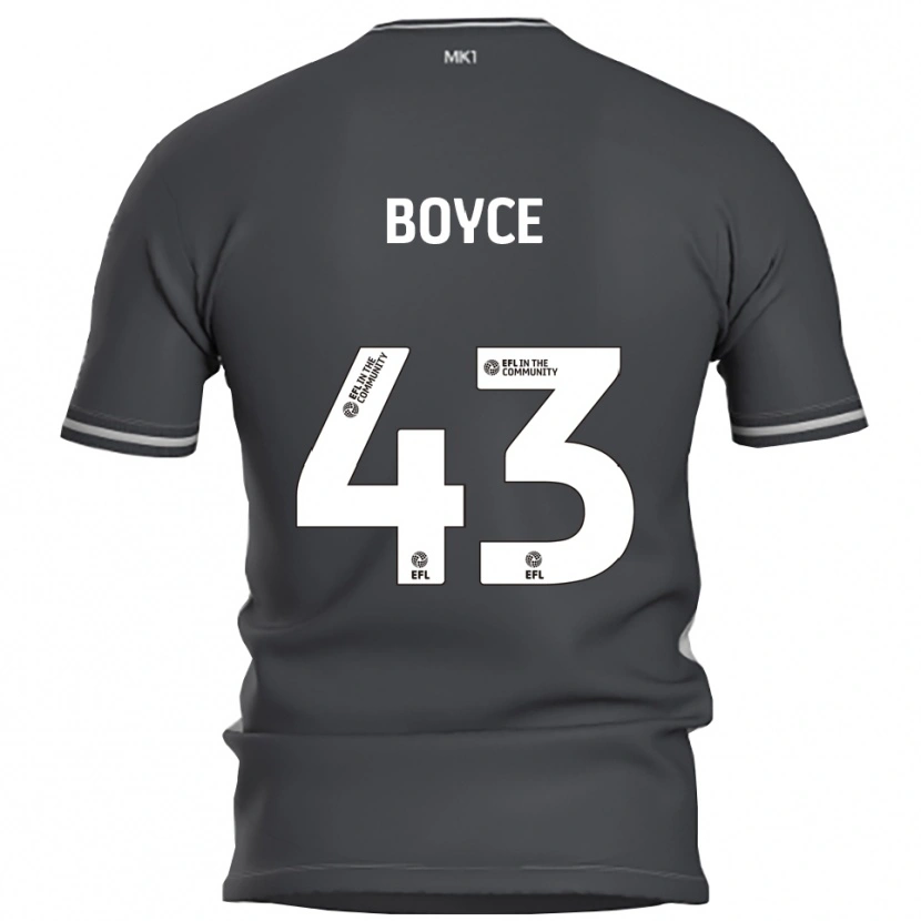 Danxen Men Kyle Boyce #43 Gray Silver Away Jersey 2025/26 T-Shirt