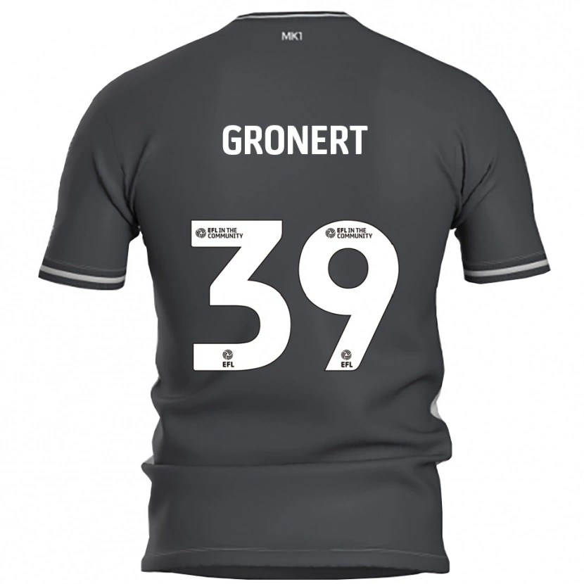 Danxen Men Alex Gronert #39 Gray Silver Away Jersey 2025/26 T-Shirt