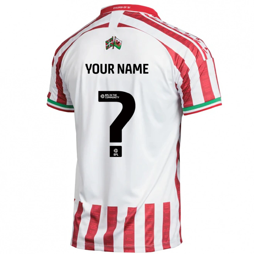 Danxen Men Your Name #0 Red White Away Jersey 2025/26 T-Shirt