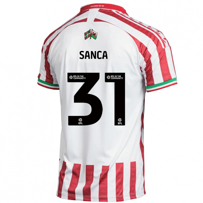 Danxen Men Nelson Sanca #31 Red White Away Jersey 2025/26 T-Shirt