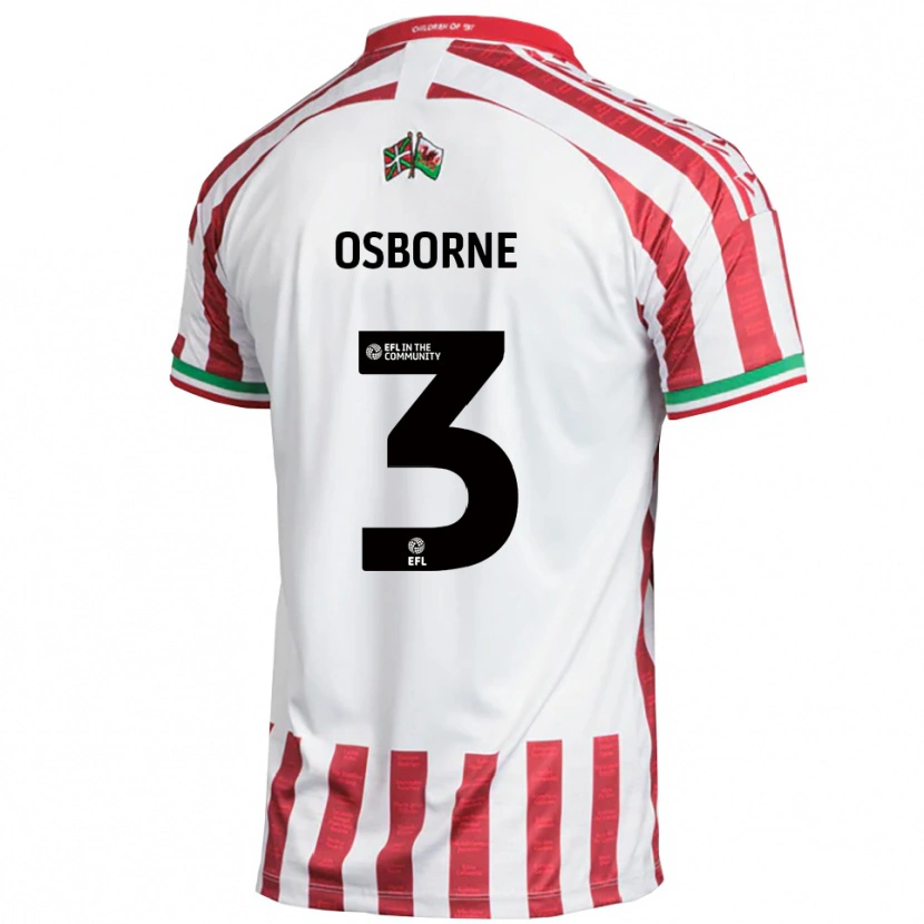 Danxen Men Jed Osborne #3 Red White Away Jersey 2025/26 T-Shirt