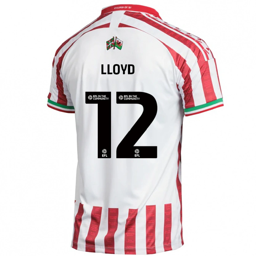 Danxen Men Tomos Lloyd #12 Red White Away Jersey 2025/26 T-Shirt