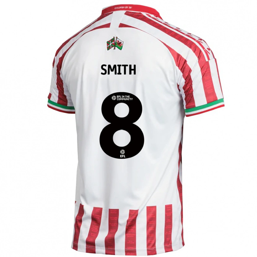 Danxen Men Matt Smith #8 Red White Away Jersey 2025/26 T-Shirt