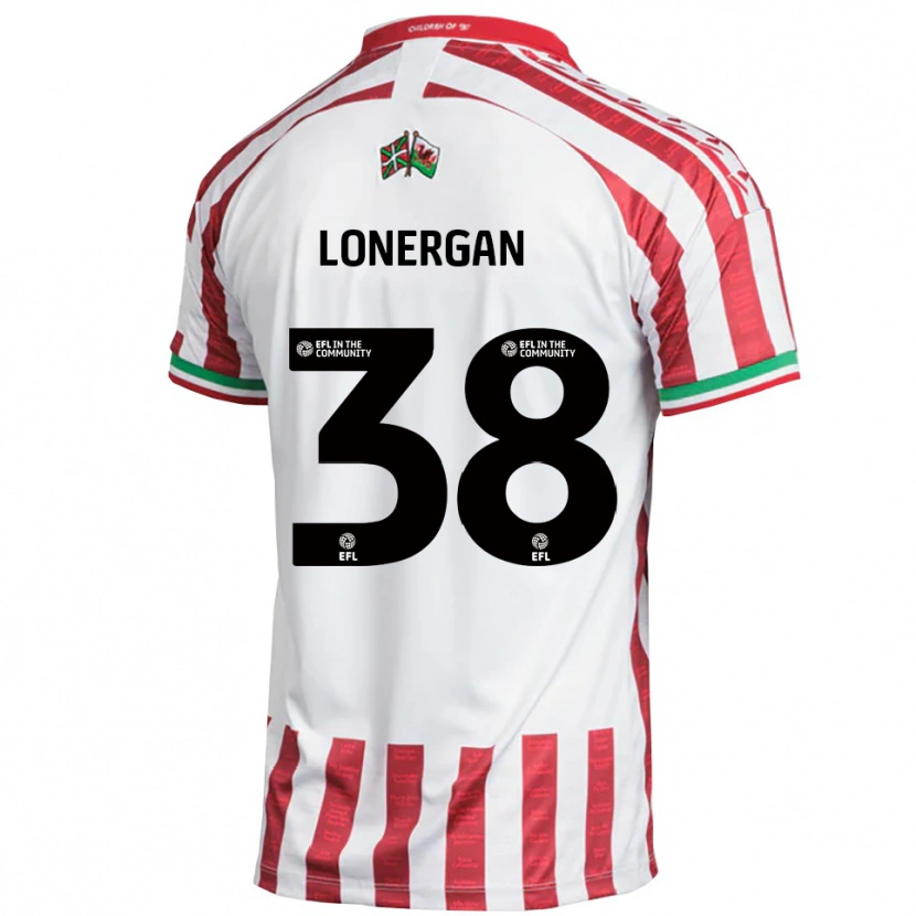 Danxen Men Riley Lonergan #38 Red White Away Jersey 2025/26 T-Shirt