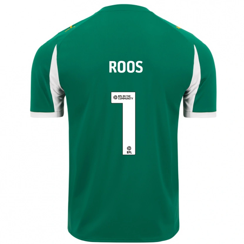Danxen Men Kelle Roos #1 Green White Away Jersey 2025/26 T-Shirt