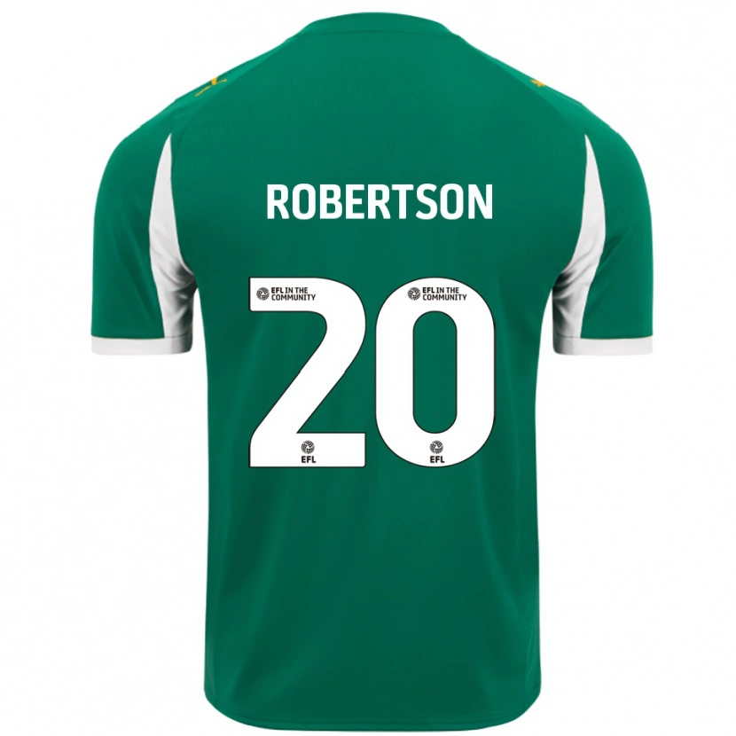 Danxen Men Scott Robertson #20 Green White Away Jersey 2025/26 T-Shirt