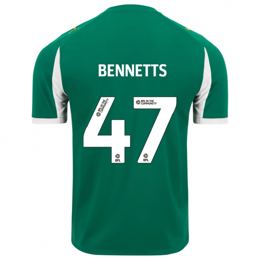Danxen Men Keanan Bennetts #47 Green White Away Jersey 2025/26 T-Shirt