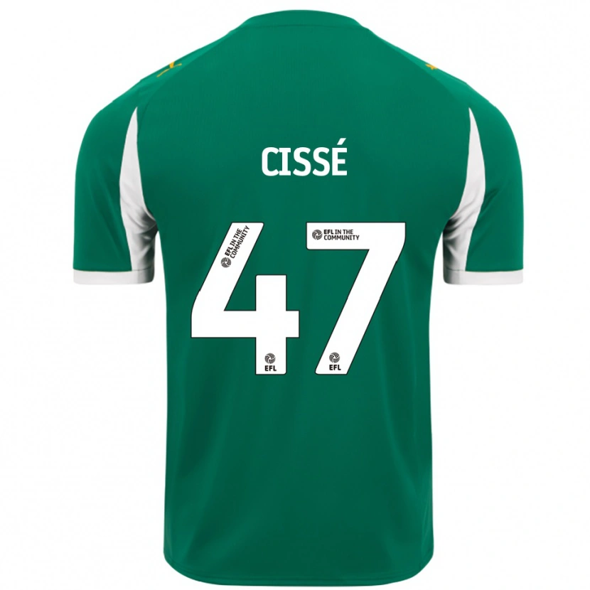 Danxen Men Cassius Cissé #47 Green White Away Jersey 2025/26 T-Shirt