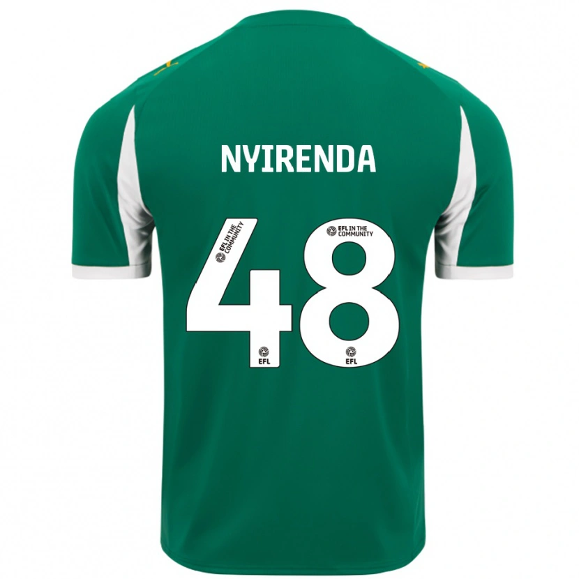 Danxen Men Themba Nyirenda #48 Green White Away Jersey 2025/26 T-Shirt