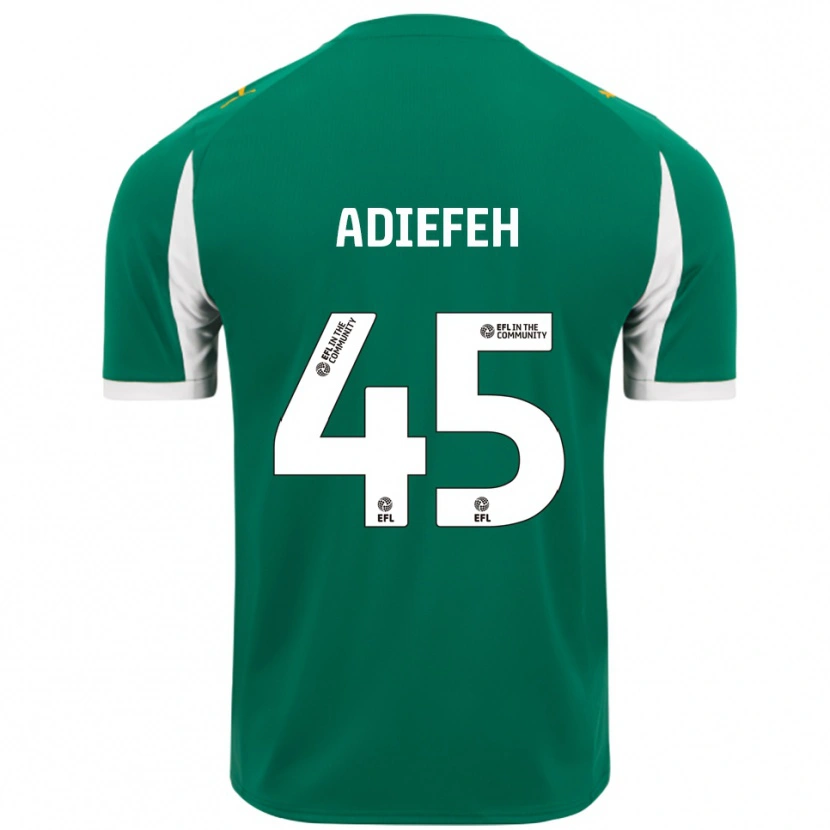 Danxen Men Daniel Adiefeh #45 Green White Away Jersey 2025/26 T-Shirt
