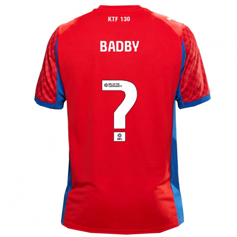 Danxen Men Kane Badby #0 Red Blue Away Jersey 2025/26 T-Shirt