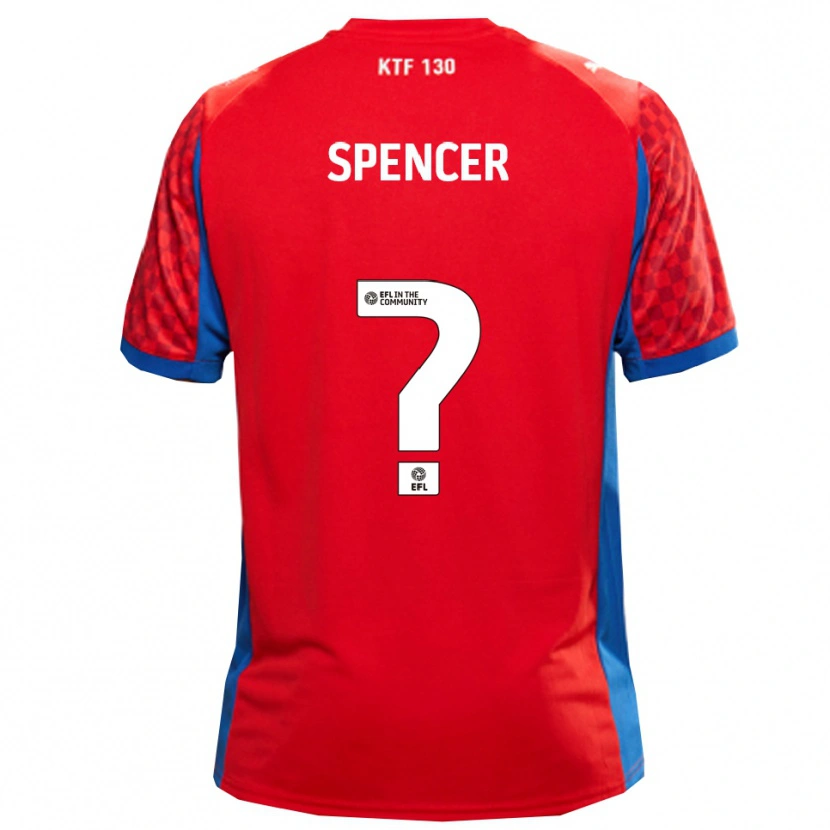 Danxen Men Ryan Spencer #0 Red Blue Away Jersey 2025/26 T-Shirt