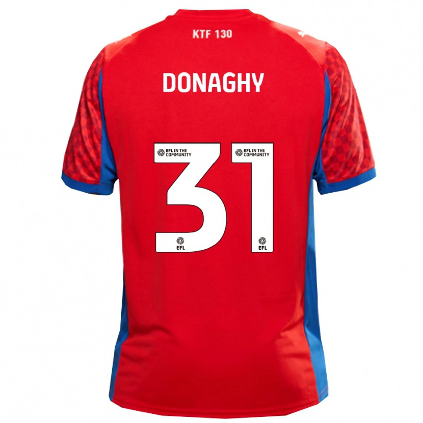Danxen Men Tom Donaghy #31 Red Blue Away Jersey 2025/26 T-Shirt