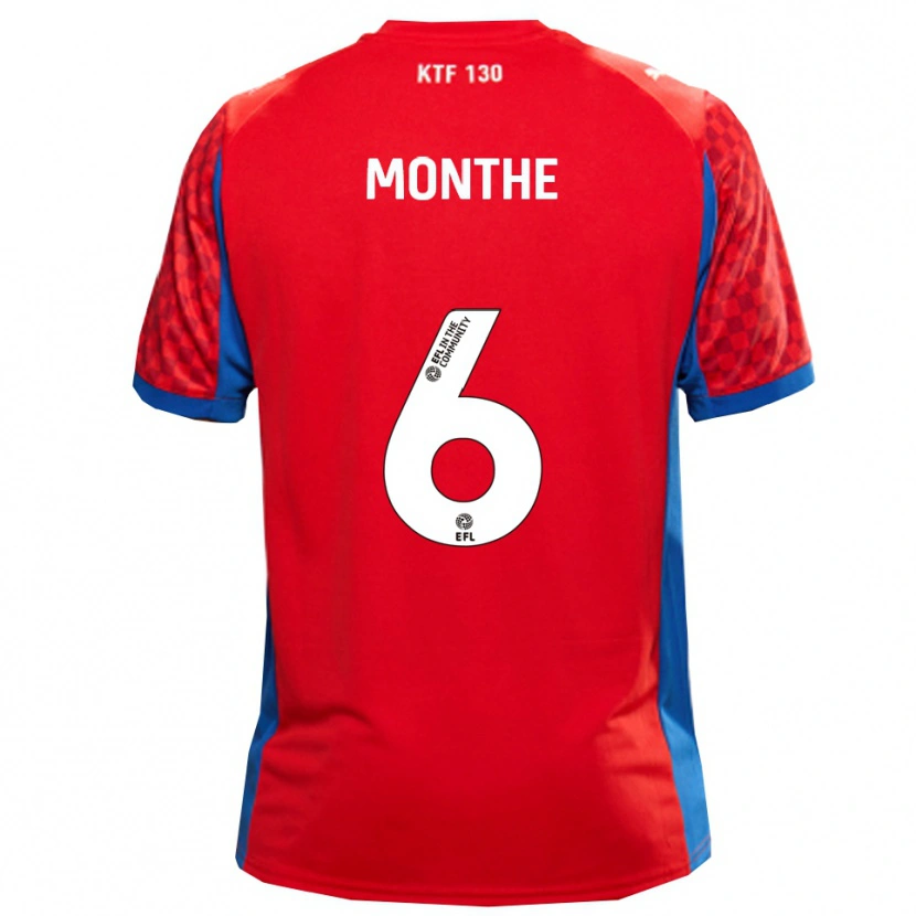 Danxen Men Manny Monthe #6 Red Blue Away Jersey 2025/26 T-Shirt