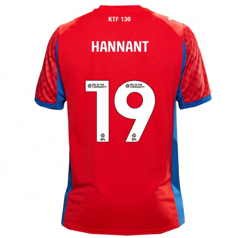 Danxen Men Luke Hannant #19 Red Blue Away Jersey 2025/26 T-Shirt