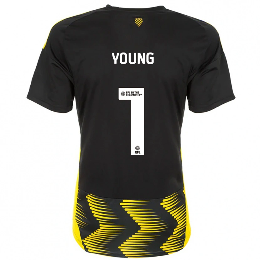 Danxen Men Matthew Young #1 Black Yellow Away Jersey 2025/26 T-Shirt