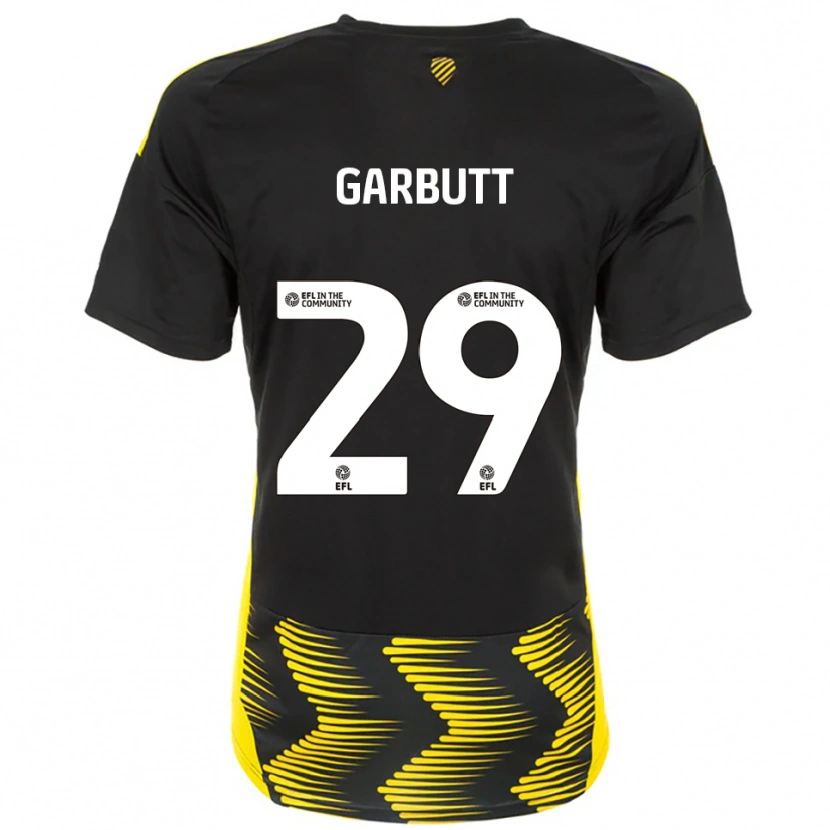 Danxen Men Luke Garbutt #29 Black Yellow Away Jersey 2025/26 T-Shirt