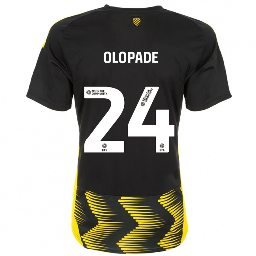 Danxen Men Tosin Olopade #24 Black Yellow Away Jersey 2025/26 T-Shirt