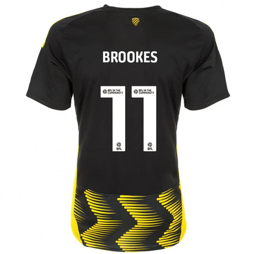 Danxen Men Evie Brookes #11 Black Yellow Away Jersey 2025/26 T-Shirt