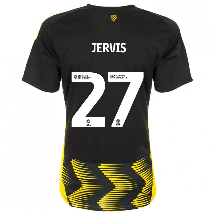 Danxen Men Lizzie Jervis #27 Black Yellow Away Jersey 2025/26 T-Shirt