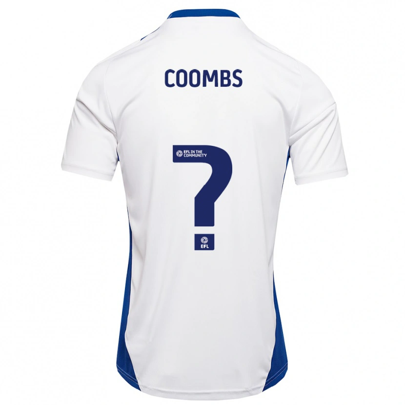 Danxen Men Adam Coombs #0 White Blue Away Jersey 2025/26 T-Shirt