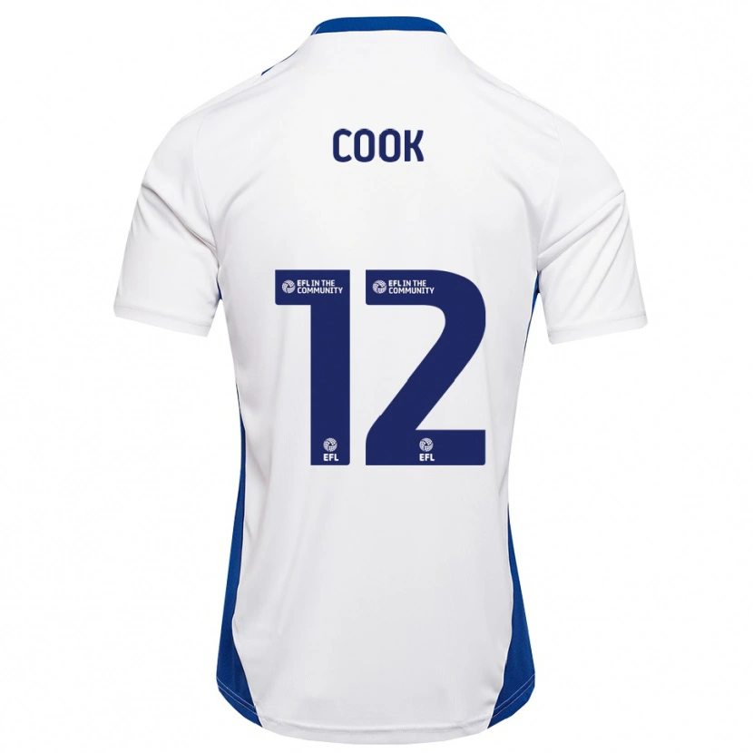 Danxen Men Izzy Cook #12 White Blue Away Jersey 2025/26 T-Shirt