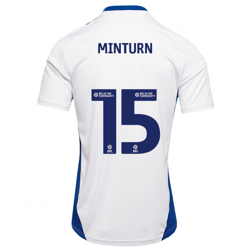 Danxen Men Harrison Minturn #15 White Blue Away Jersey 2025/26 T-Shirt