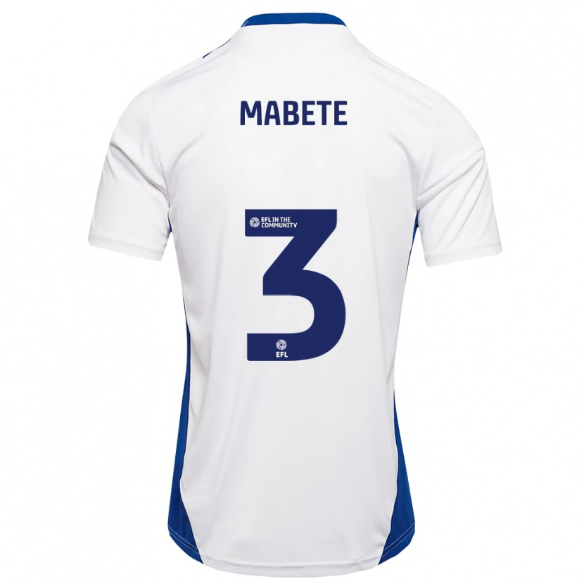 Danxen Men Filozofe Mabete #3 White Blue Away Jersey 2025/26 T-Shirt
