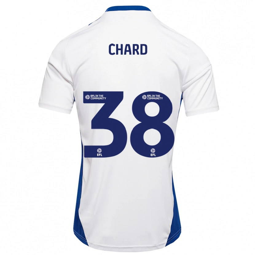 Danxen Men Harry Chard #38 White Blue Away Jersey 2025/26 T-Shirt