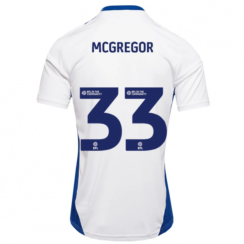 Danxen Men Joel Mcgregor #33 White Blue Away Jersey 2025/26 T-Shirt
