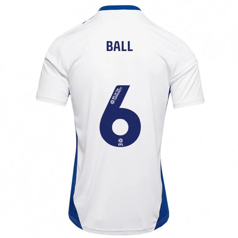 Danxen Men James Ball #6 White Blue Away Jersey 2025/26 T-Shirt