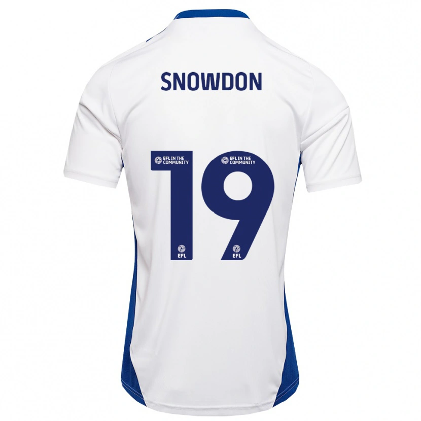 Danxen Men Joe Snowdon #19 White Blue Away Jersey 2025/26 T-Shirt