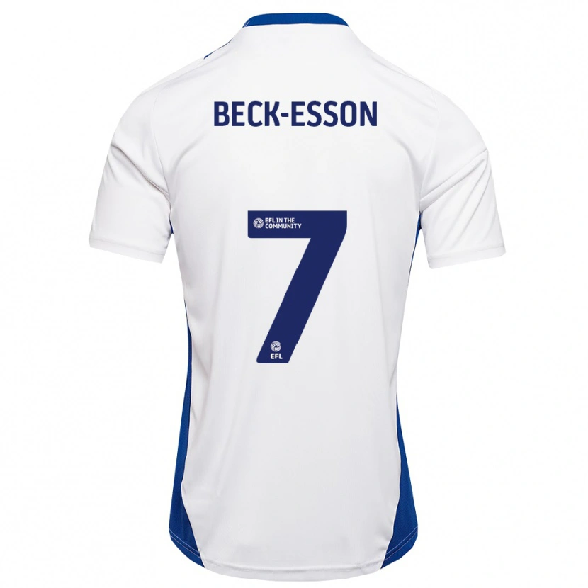 Danxen Men Holly Beck-Esson #7 White Blue Away Jersey 2025/26 T-Shirt