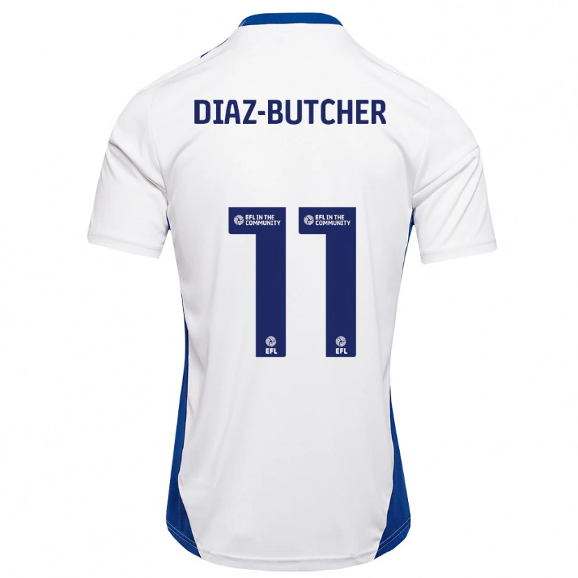 Danxen Men Helena Diaz-Butcher #11 White Blue Away Jersey 2025/26 T-Shirt