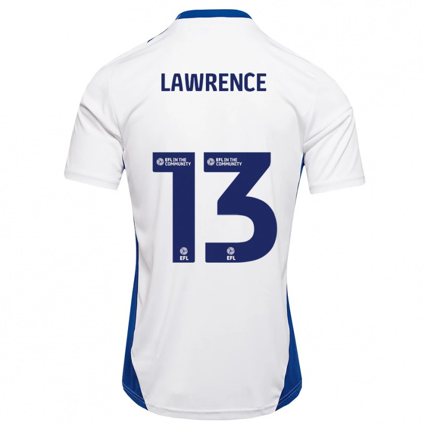 Danxen Men Charlie Lawrence #13 White Blue Away Jersey 2025/26 T-Shirt