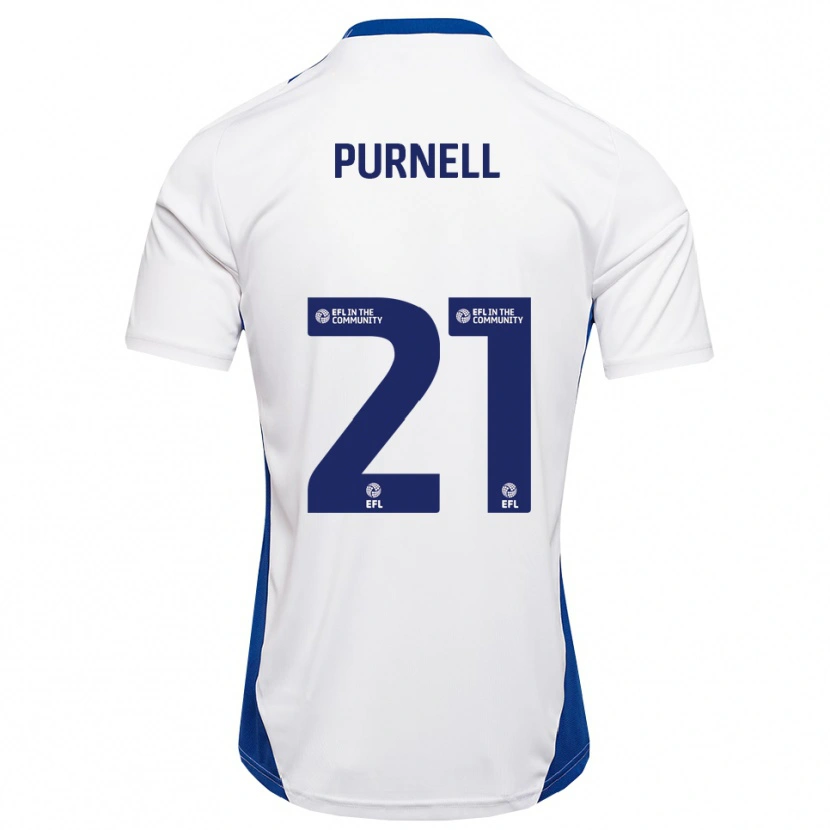 Danxen Men Grace Purnell #21 White Blue Away Jersey 2025/26 T-Shirt