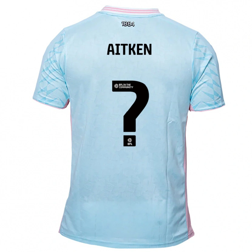 Danxen Men Darcie Aitken #0 Sky Blue Pink Away Jersey 2025/26 T-Shirt