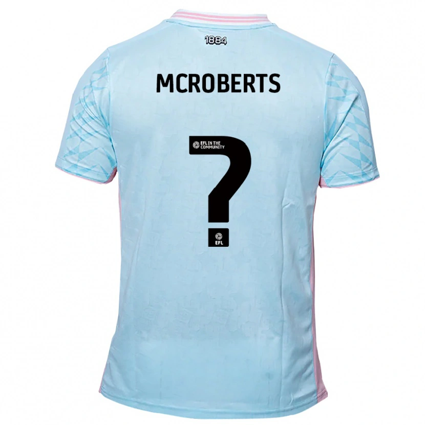 Danxen Men Keris Mcroberts #0 Sky Blue Pink Away Jersey 2025/26 T-Shirt