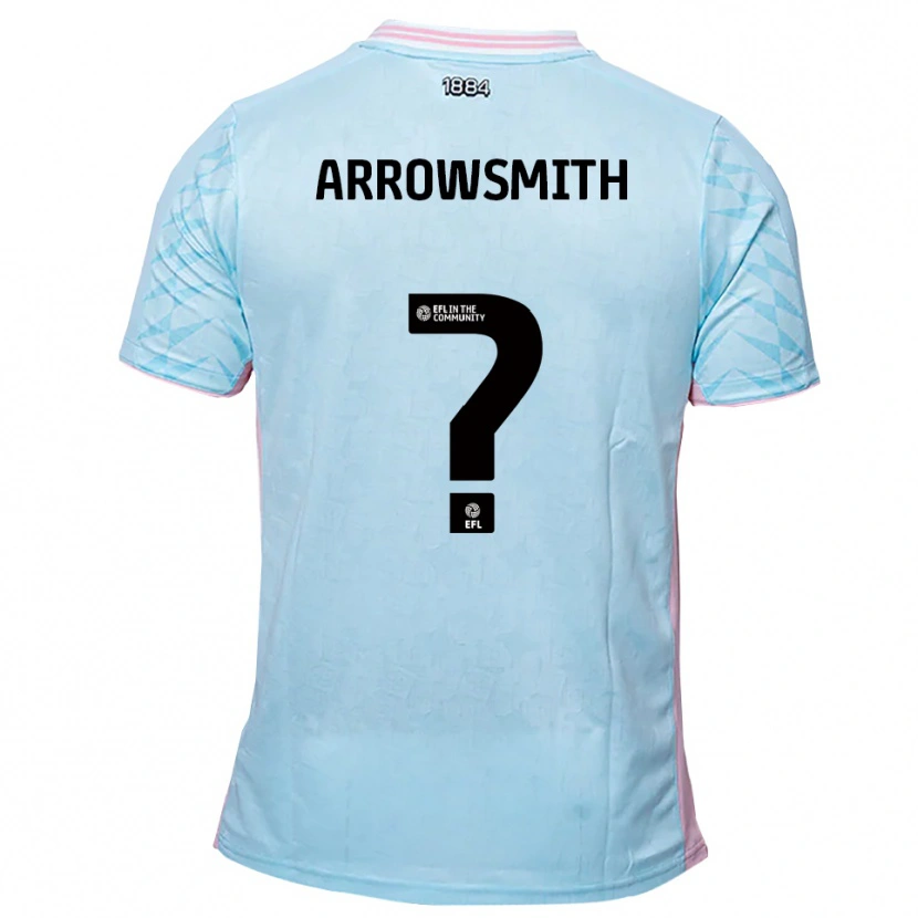 Danxen Men Izzy Arrowsmith #0 Sky Blue Pink Away Jersey 2025/26 T-Shirt