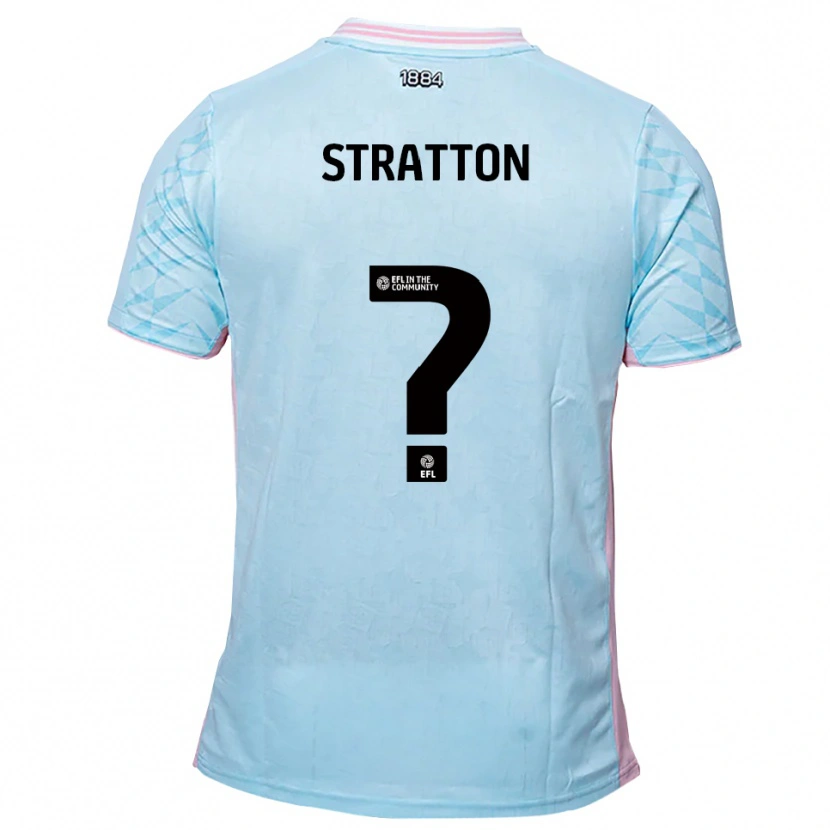 Danxen Men Lorna Stratton #0 Sky Blue Pink Away Jersey 2025/26 T-Shirt