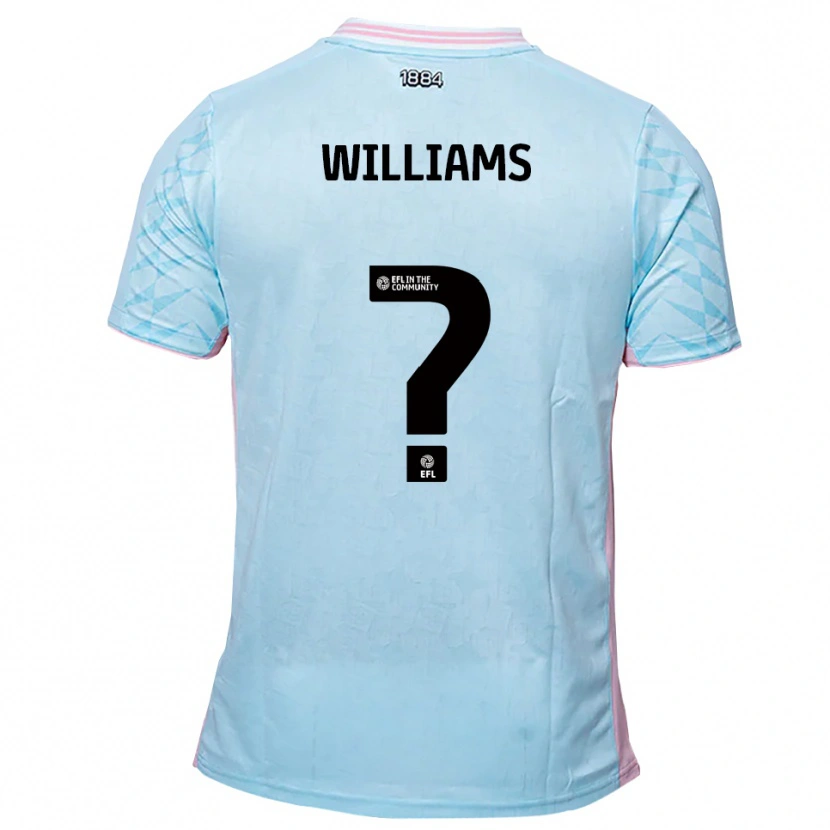 Danxen Men Laura Williams #0 Sky Blue Pink Away Jersey 2025/26 T-Shirt