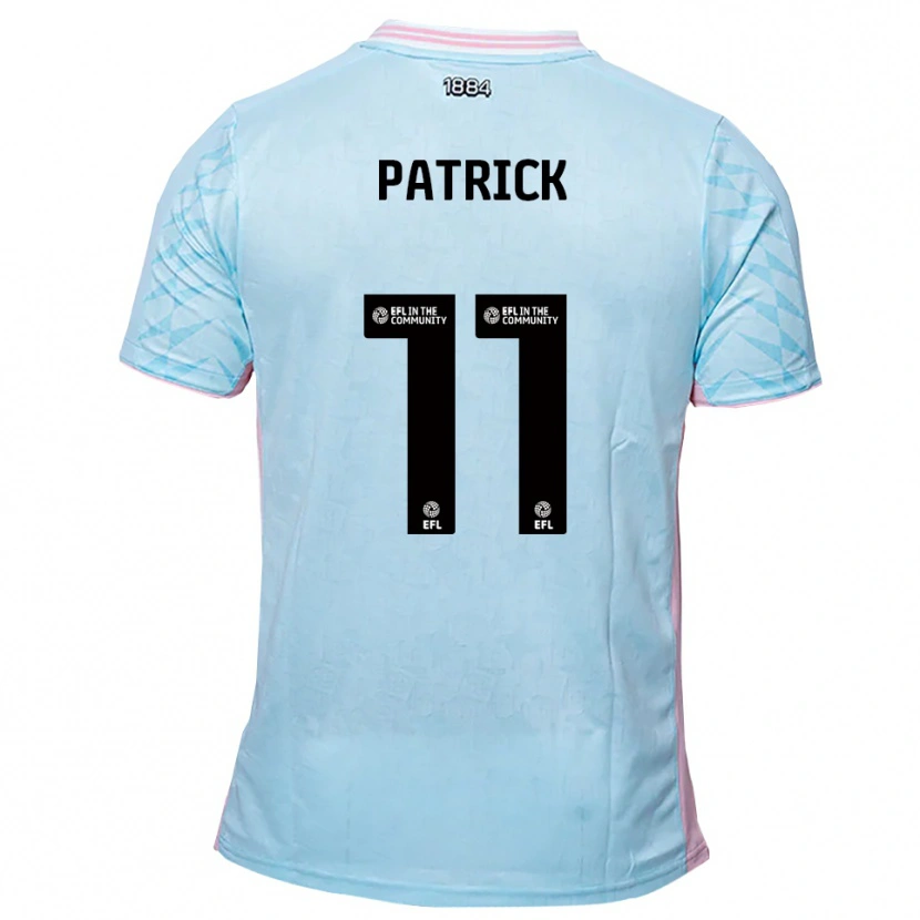 Danxen Men Omari Patrick #11 Sky Blue Pink Away Jersey 2025/26 T-Shirt