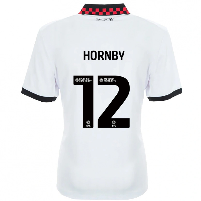 Danxen Men Sam Hornby #12 White Black Away Jersey 2025/26 T-Shirt