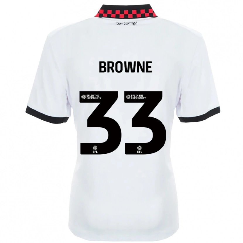 Danxen Men Rico Browne #33 White Black Away Jersey 2025/26 T-Shirt