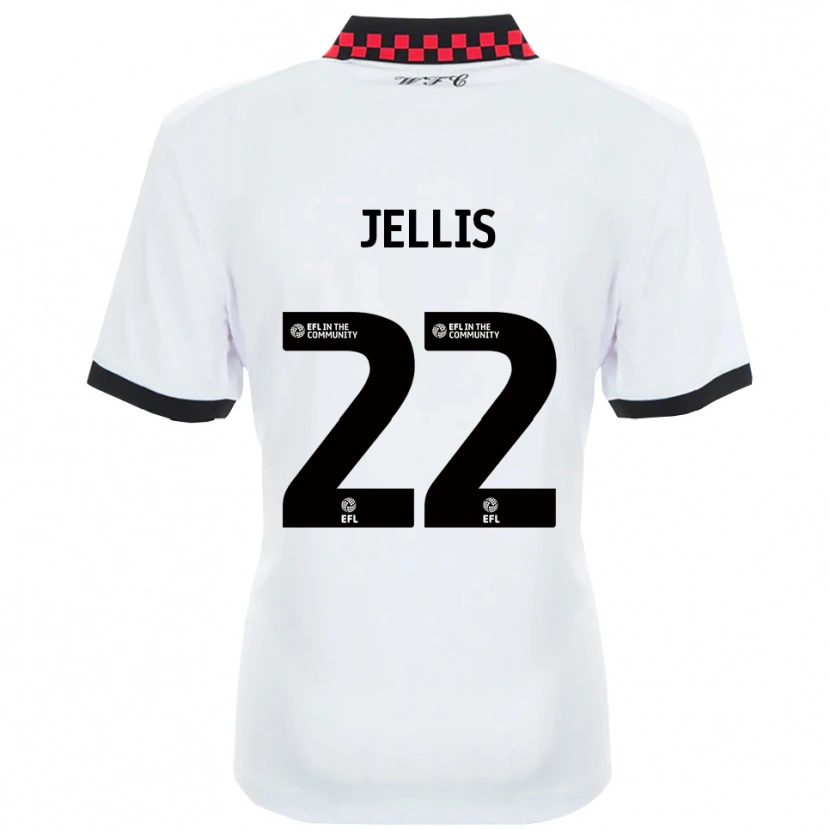 Danxen Men Jamie Jellis #22 White Black Away Jersey 2025/26 T-Shirt