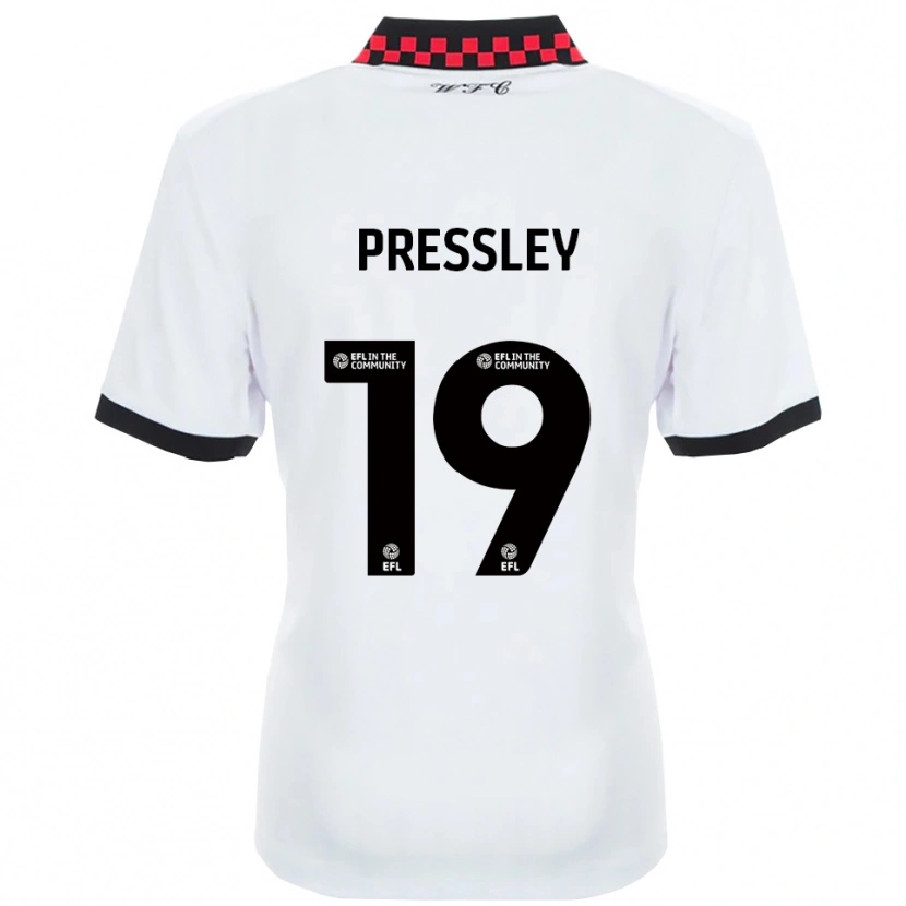 Danxen Men Aaron Pressley #19 White Black Away Jersey 2025/26 T-Shirt