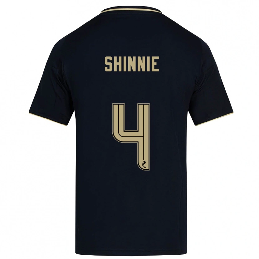 Danxen Men Graeme Shinnie #4 Navy Gold Away Jersey 2025/26 T-Shirt